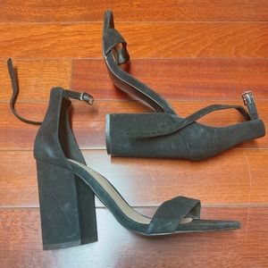 Strappy Black Steve Madden Heels (Size 8.5)